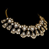 Effortless Fusion: Introducing our stylish Round Necklace and Earring Pair - (WDN1146)