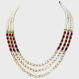 Discover the epitome of elegance with our fusion-style three-line necklace - (WDN1155)