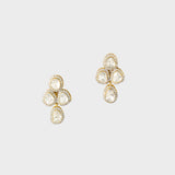 Beautifully crafted with Diamond Polki and dazzling diamonds, these earrings offer effortless glamour and modern elegance.(wdn1269)