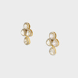 Beautifully crafted with Diamond Polki and dazzling diamonds, these earrings offer effortless glamour and modern elegance.(wdn1269)