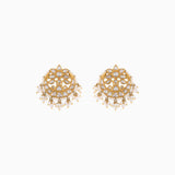Earring Pair with Polki Diamond and Pearls- KME1862